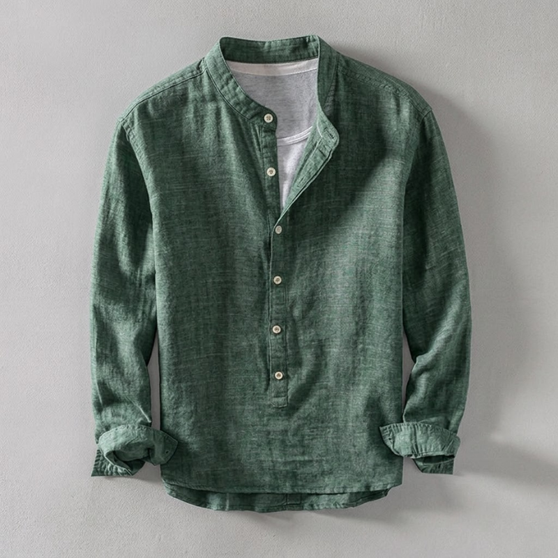 Kyoto | Camisa Henley de Estilo Minimalista
