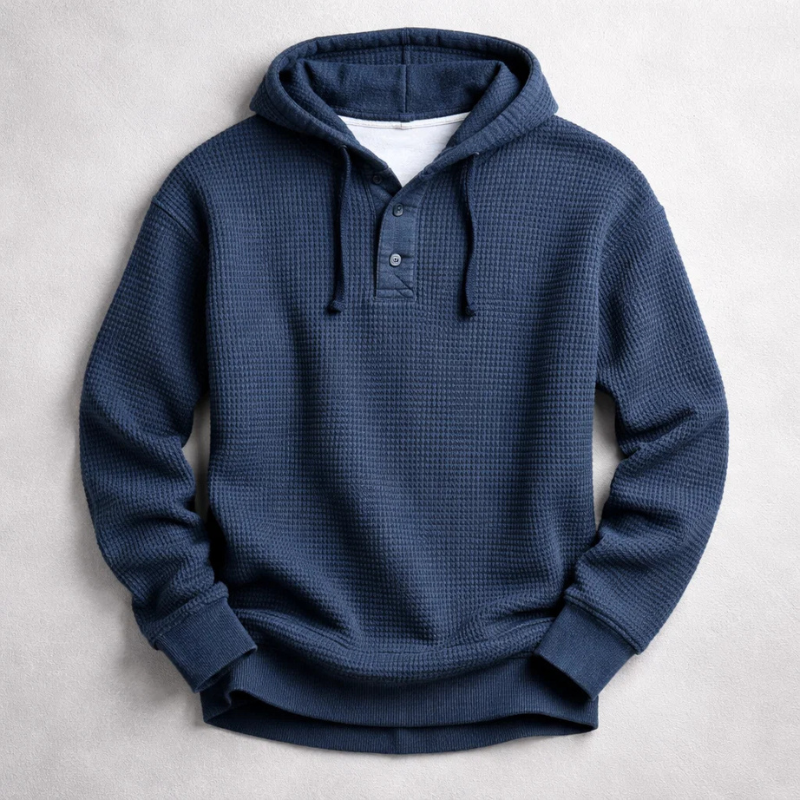 Cárter | Sudadera Waffle de Estilo Atemporal
