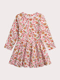 Vestido Patineuse de Mangas Largas | Estampado Lindo y Estilo Flare que Favorece