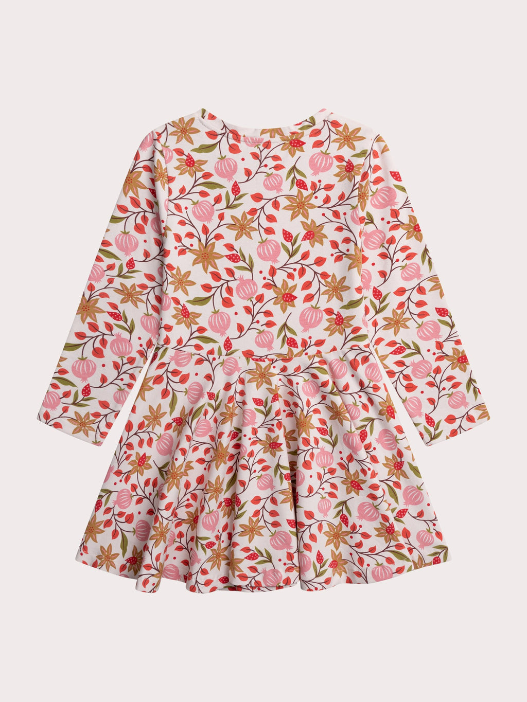 Vestido Patineuse de Mangas Largas | Estampado Lindo y Estilo Flare que Favorece