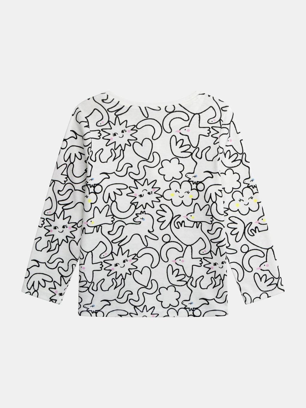 Pijama Largo para Niña Estampado Integral DREAM en Crema | Súper cómodo y bonito