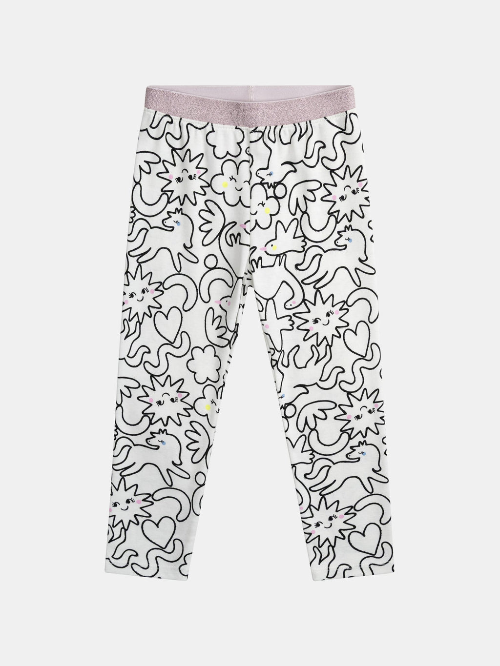 Pijama Largo para Niña Estampado Integral DREAM en Crema | Súper cómodo y bonito
