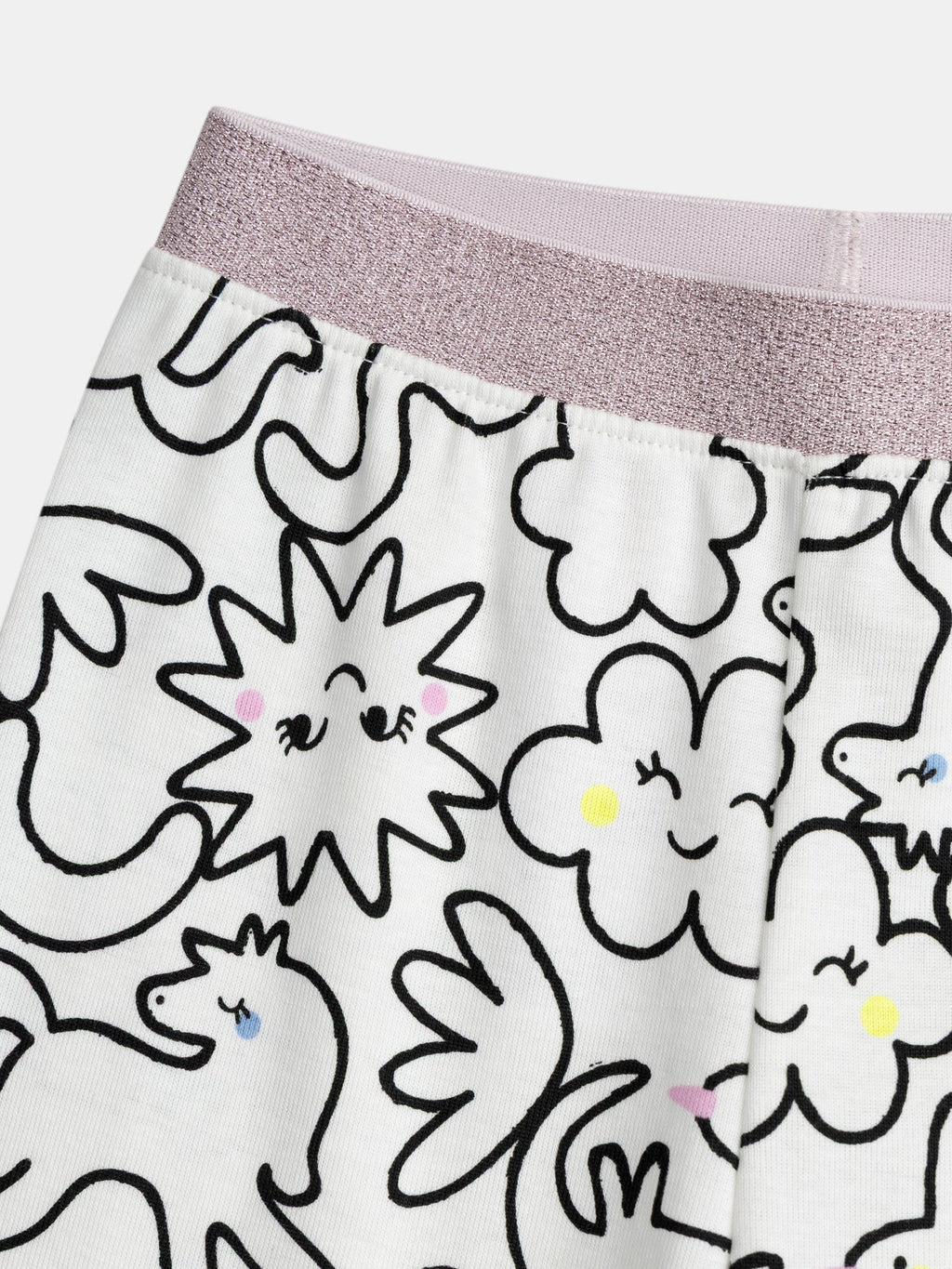 Pijama Largo para Niña Estampado Integral DREAM en Crema | Súper cómodo y bonito