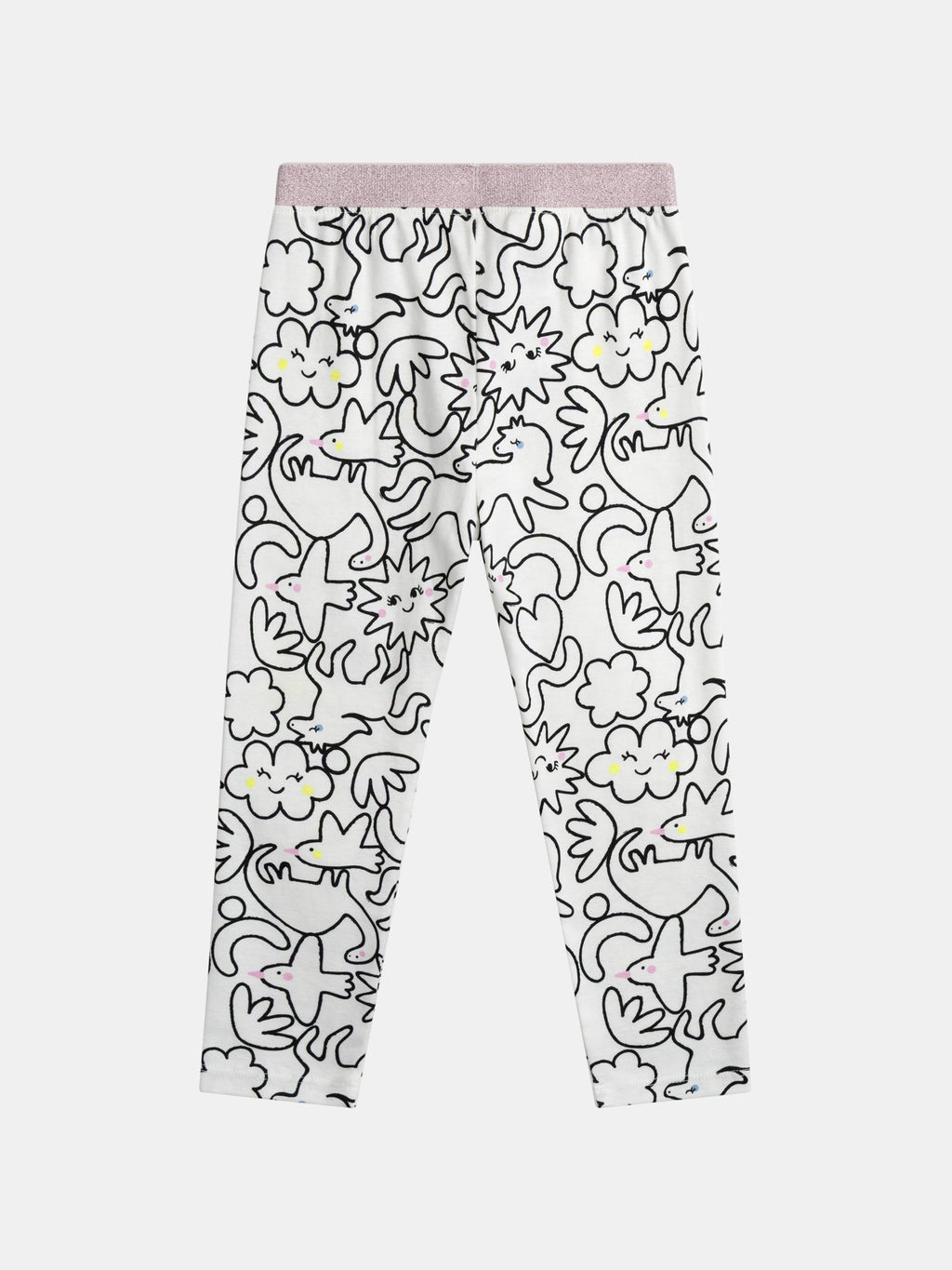 Pijama Largo para Niña Estampado Integral DREAM en Crema | Súper cómodo y bonito