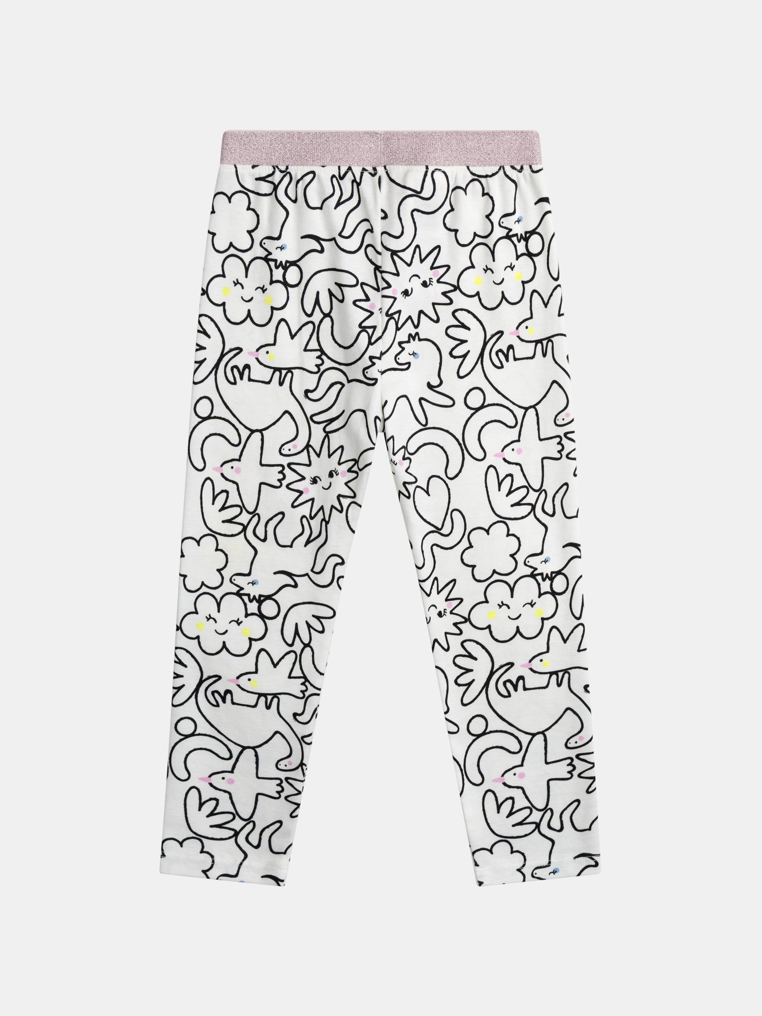 Pijama Largo para Niña Estampado Integral DREAM en Crema | Súper cómodo y bonito