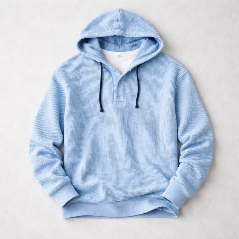 Cárter | Sudadera Waffle de Estilo Atemporal