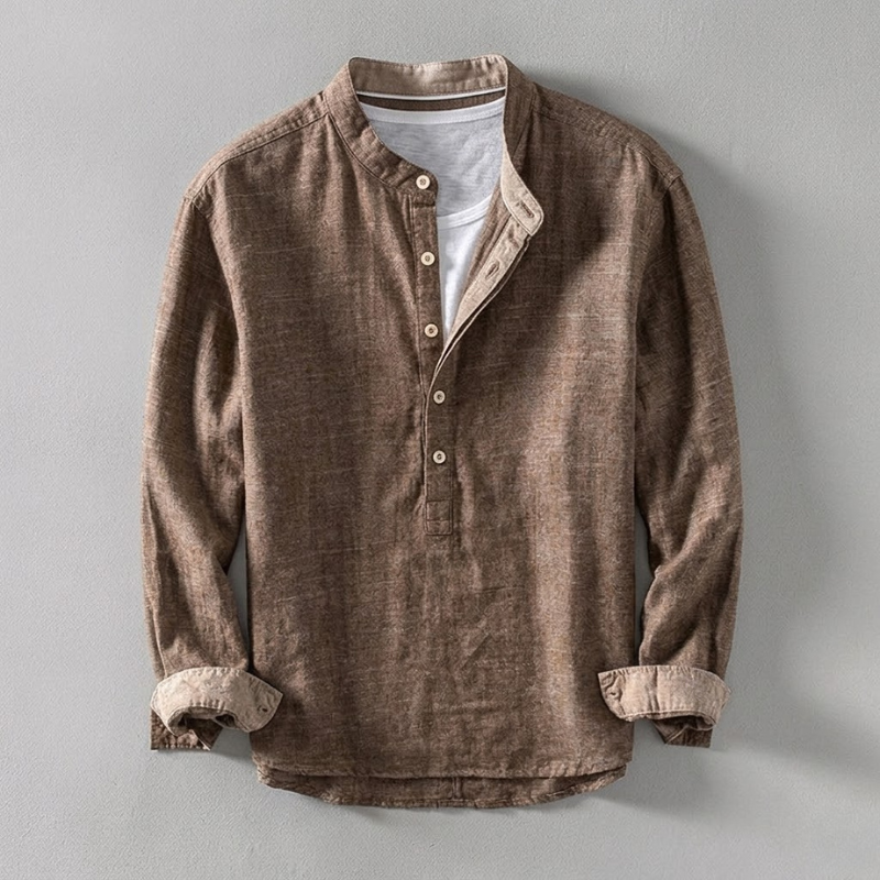Kyoto | Camisa Henley de Estilo Minimalista