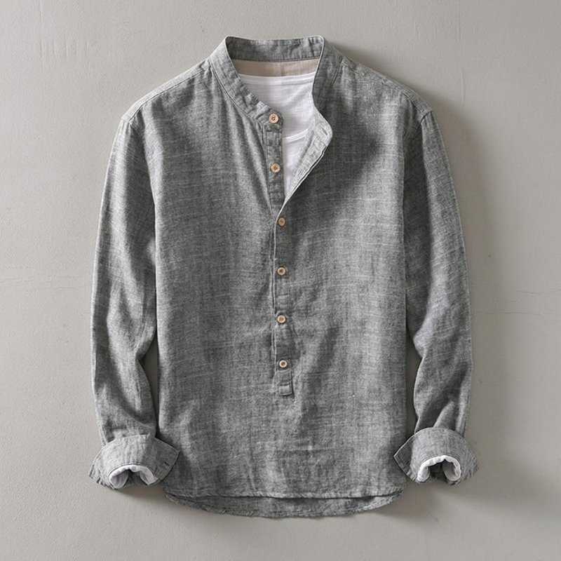 Kyoto | Camisa Henley de Estilo Minimalista