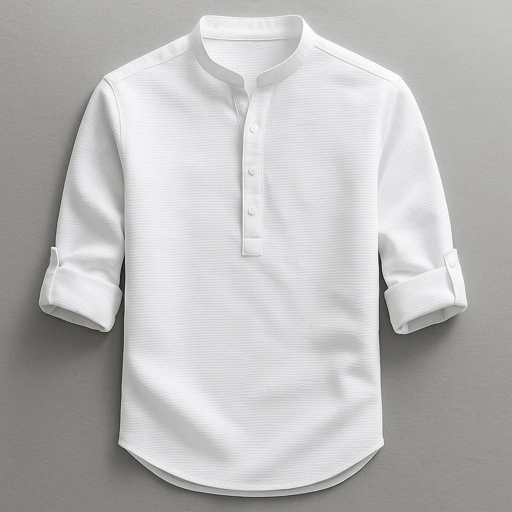 Hudson | Suéter Henley de Estilo Atemporal