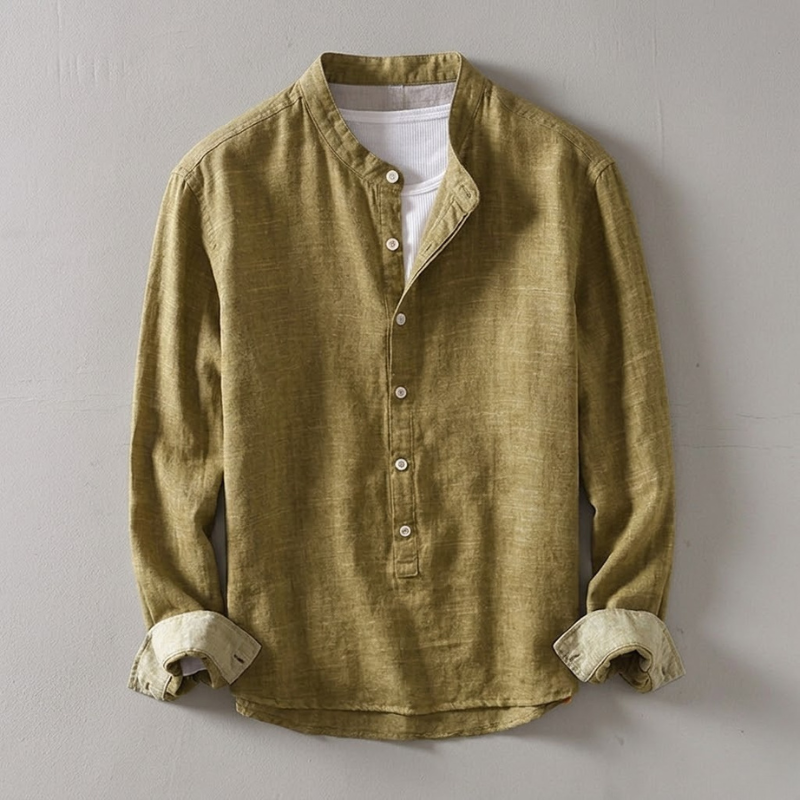 Kyoto | Camisa Henley de Estilo Minimalista
