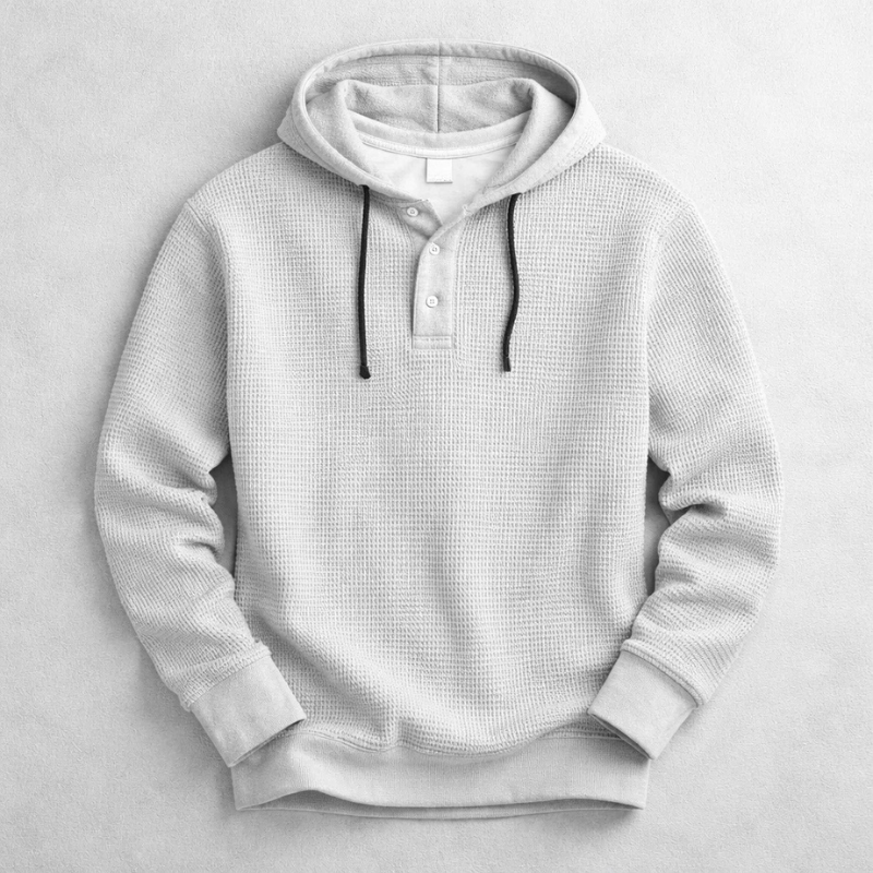 Cárter | Sudadera Waffle de Estilo Atemporal