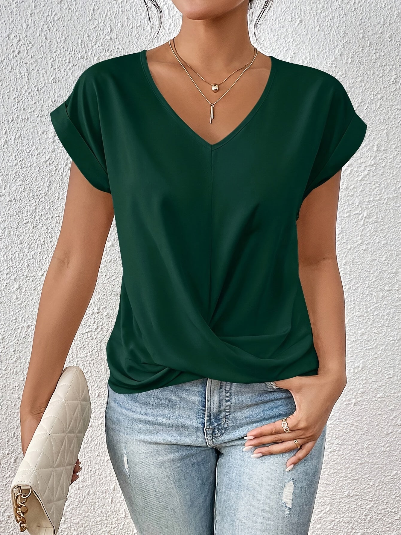 Cleo | Camiseta informal con escote corazón