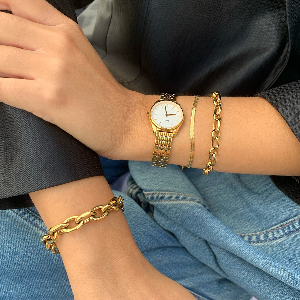 Essentielle | Pulsera Serpiente Dorada