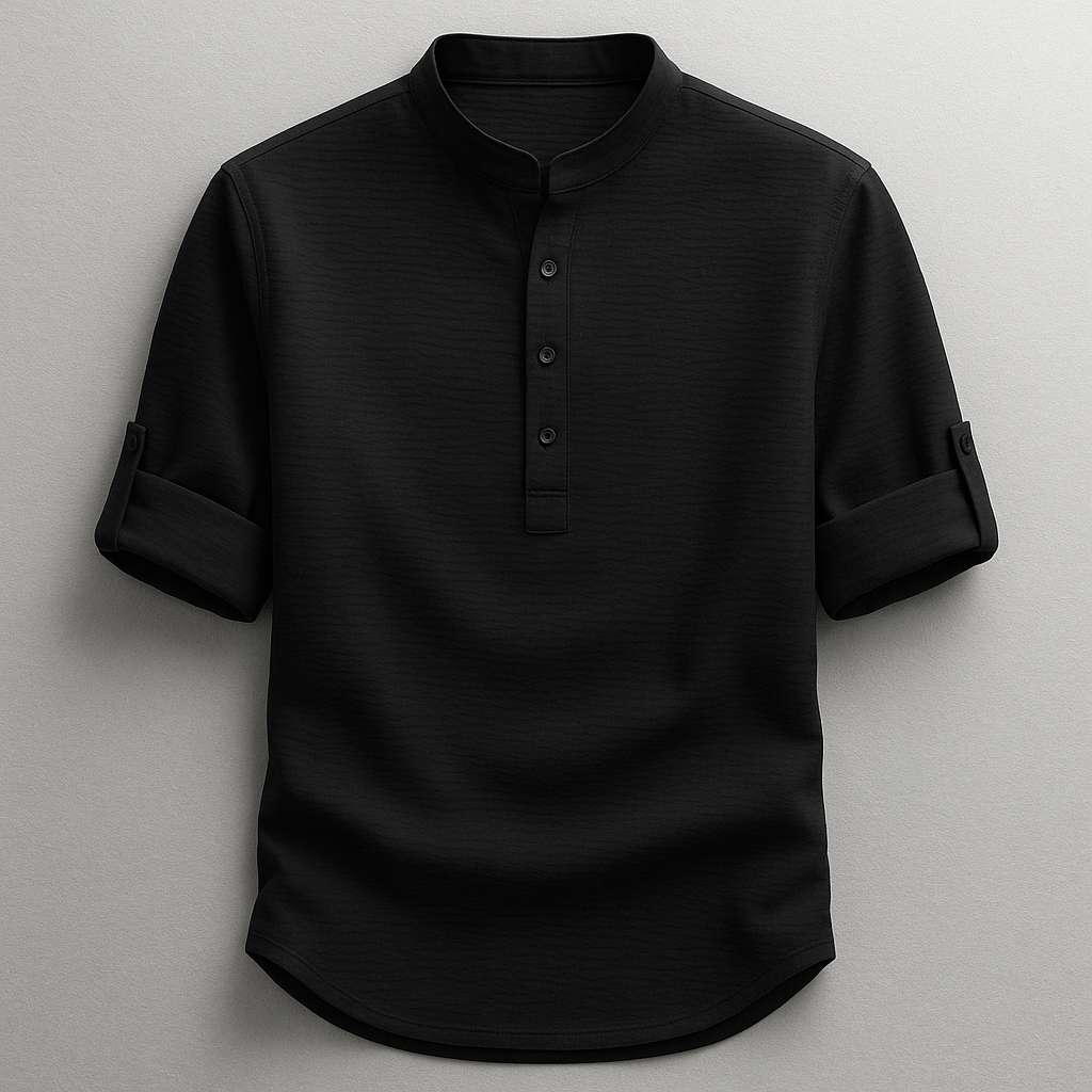 Hudson | Suéter Henley de Estilo Atemporal