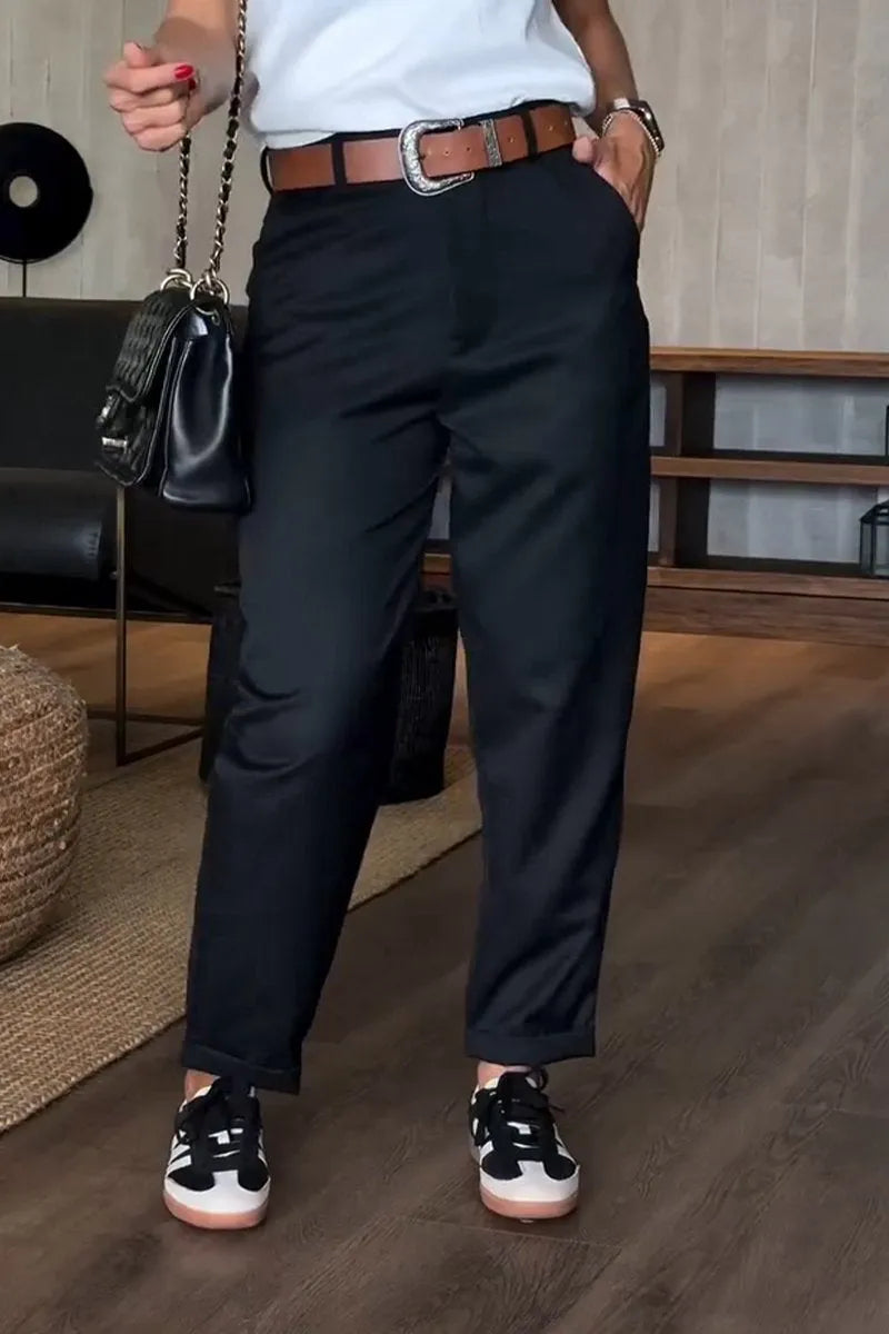 MATHILDA | ELEGANTE, Pantalones que realzan la figura con rayas