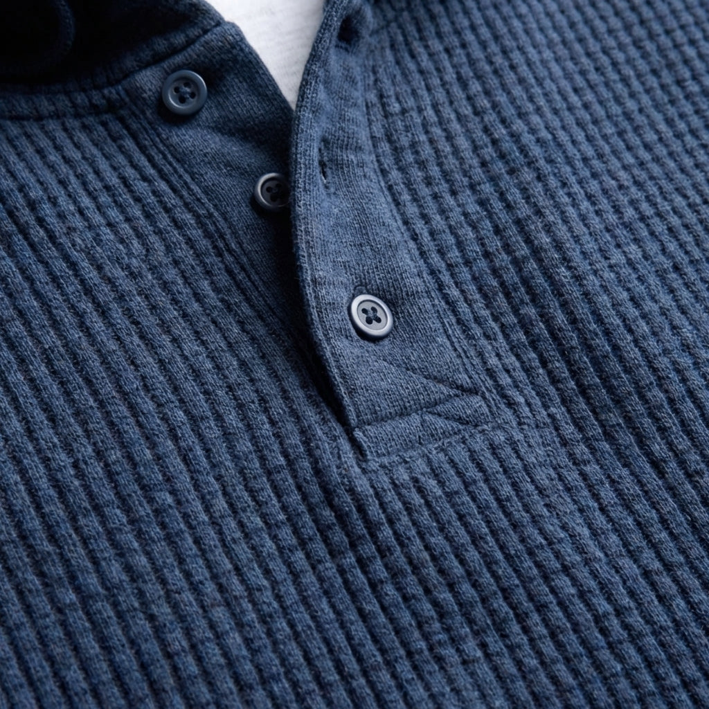 Cárter | Sudadera Waffle de Estilo Atemporal