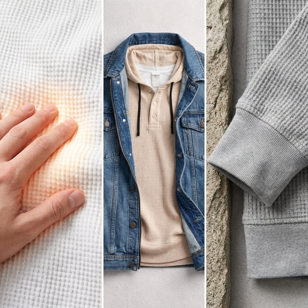 Cárter | Sudadera Waffle de Estilo Atemporal