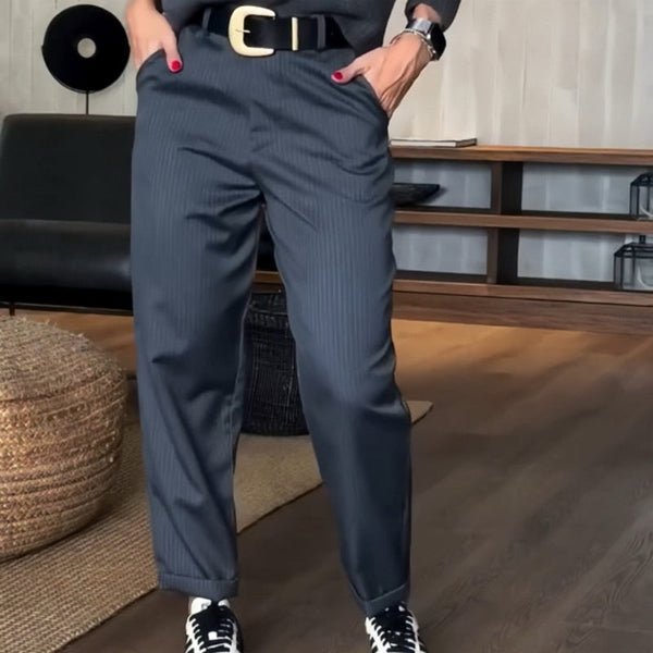 MATHILDA | ELEGANTE, Pantalones que realzan la figura con rayas