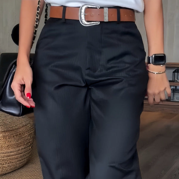 MATHILDA | ELEGANTE, Pantalones que realzan la figura con rayas