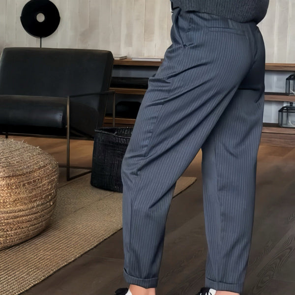 MATHILDA | ELEGANTE, Pantalones que realzan la figura con rayas
